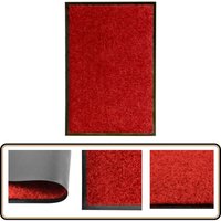 Vidaxl - Fußmatte Waschbar Rot 40x60 cm - Innenfußmatte - Aussenfussmatte - Türmatte - Anti-Rutschmatte - Waschebene von VIDAXL