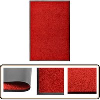 Vidaxl - Fußmatte Waschbar Rot 60x90 cm - Innenfußmatte - Außenfußmatte - Türmatte - Waschebene - Anti-Rutschmatte von VIDAXL