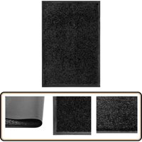 Fußmatte Waschbar Schwarz 40x60 cm - Teppich - Fußmatte - Türmatte - Innenraumdekoration - Outdoor-Dekoration von VIDAXL