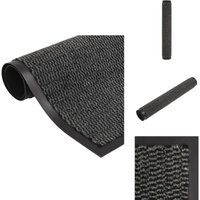 Fußmatte getuftet 60x150 cm Anthrazit - Haustürmatte - Fußmatte - Anthrazit - Polypropylen - Rutschfest von VIDAXL