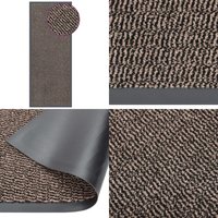 Fußmatte getuftet 60x150 cm Dunkelbraun - Haustürmatte - Fußmatte - Dielenmatte - Treppenmatte - Eingangsmatte - Home & Living von VIDAXL