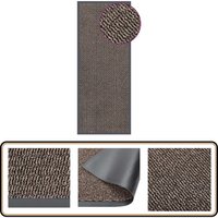 Vidaxl - Fußmatte getuftet 60x150 cm Dunkelbraun - Haustürmatte - Fußmatte - Dielenmatte - Treppenmatte - Eingangsmatte von VIDAXL