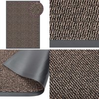Vidaxl - Fußmatte getuftet 60x90 cm Dunkelbraun - Haustürmatte - Fußmatte - Dielenmatte - Eingangsmatte - Treppenmatte - Home & Living von VIDAXL