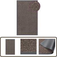 Fußmatte getuftet Dunkelbraun 90x150 cm - Fußmatte - Türmatte - Hallenschlepper - Dielenmatte - Anti-Rutschmatte von VIDAXL