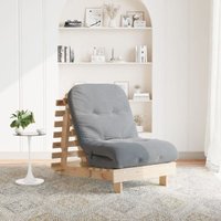 Futon Schlafsofa mit Matratze 70x206x11 cm Massivholz Kiefer vidaXL358009 von VIDAXL