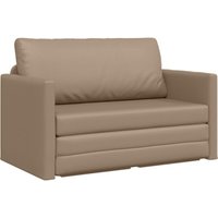 Sofa Bett Cappuccino 124 x 71 x 78 cm Kunstleder Vidaxl von VIDAXL