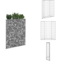 Gabionen-Hochbeet Trapezform Verzinkter Stahl 80x20x100 cm - Gabionen-Hochbeet - Steinkorb - Blumentopf - Hochbeet - Gartenmöbel von VIDAXL