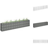 Gabionen-Hochbeet Verzinkter Stahl 270×30×60 cm - Gabionen-Hochbeet - Steinkorb - Blumentopf - Hochbeet - Gartenmöbel Gabionen-Hochbeet Verzinkter Stahl 270×30×60 cm - Gabionen-Hochbeet - Steinkorb - Blumentopf - Hochbeet - Gartenmöbel von VIDAXL