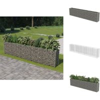 Gabionen-Hochbeet Verzinkter Stahl 450×50×100 cm - Gabionen-Hochbeet - Gartendekoration - Stahltanks - Blumenerde - Steinaufbewahrung Gabionen-Hochbeet Verzinkter Stahl 450×50×100 cm - Gabionen-Hochbeet - Gartendekoration - Stahltanks - Blumenerde - Steinaufbewahrung von VIDAXL