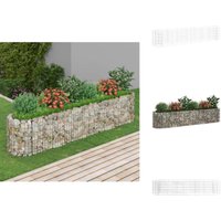 Gabionen-Hochbeet Verzinktes Eisen 260x50x50 cm - Gabionen-Hochbeet - Eisen Hochbeet - Gartenbepflanzung - Pflanzenkübel - Zierpflanzenbehälter von VIDAXL