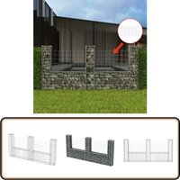 Gabionenkorb U-Form Stahl 240×20×100 cm - Gabionenkorb - Stahltank - Gartenzaun - Terrassenabtrennung - Sichtbarriere Gabionenkorb U-Form Stahl 240×20×100 cm - Gabionenkorb - Stahltank - Gartenzaun - Terrassenabtrennung - Sichtbarriere von VIDAXL