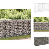 Gabionenwand mit Abdeckung Verzinkter Stahl 200x60x100 cm - Gabionenwand - Stahldrahtzaun - Gartenzubehör - Terrassenbegrenzung - Sichtschutz Gabionenwand mit Abdeckung Verzinkter Stahl 200x60x100 cm - Gabionenwand - Stahldrahtzaun - Gartenzubehör - Terrassenbegrenzung - Sichtschutz von VIDAXL