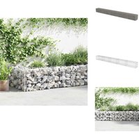 Gabionenwand mit Abdeckung Verzinkter Stahl 600×50×50 cm - Gabionenwand - Stahltrennung - Gartenzaun - Sichtblende - Terrassenbegrenzung Gabionenwand mit Abdeckung Verzinkter Stahl 600×50×50 cm - Gabionenwand - Stahltrennung - Gartenzaun - Sichtblende - Terrassenbegrenzung von VIDAXL