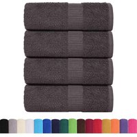 Gästetücher 4 Stk. Anthrazit 30x50 cm 360 g/m² 100% Baumwolle Vidaxl von VIDAXL