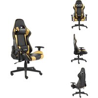 Gaming-Stuhl Drehbar Golden PVC - Gaming Stuhl - PC Stuhl - Gamer Chair - Schreibtischstuhl - Ergonomischer Stuhl Gaming-Stuhl Drehbar Golden PVC - Gaming Stuhl - PC Stuhl - Gamer Chair - Schreibtischstuhl - Ergonomischer Stuhl von VIDAXL
