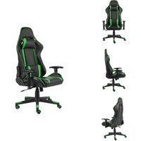 Gaming-Stuhl Drehbar Grün PVC - Gaming Stuhl - PC Stuhl - Gamer Chair - Schreibtischstuhl - Ergonomischer Stuhl von VIDAXL