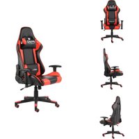 Gaming-Stuhl Drehbar Rot pvc - Gaming Stuhl - pc Stuhl - Gamer Chair - Schreibtischstuhl - Ergonomischer Stuhl Gaming-Stuhl Drehbar Rot pvc - Gaming Stuhl - pc Stuhl - Gamer Chair - Schreibtischstuhl - Ergonomischer Stuhl von VIDAXL
