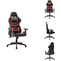 Gaming-Stuhl Schwarz und Rot Kunstleder - Gaming Stuhl - PC Stuhl - Bürostuhl - Ergonomischer Stuhl - Gamer Chair Gaming-Stuhl Schwarz und Rot Kunstleder - Gaming Stuhl - PC Stuhl - Bürostuhl - Ergonomischer Stuhl - Gamer Chair von VIDAXL