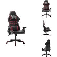 Gaming-Stuhl Schwarz und Weinrot Kunstleder - Gaming Stuhl - pc Stuhl - Bürostuhl - Ergonomischer Stuhl - Gamer Chair Gaming-Stuhl Schwarz und Weinrot Kunstleder - Gaming Stuhl - pc Stuhl - Bürostuhl - Ergonomischer Stuhl - Gamer Chair von VIDAXL