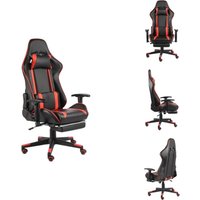 Gaming-Stuhl mit Fußstütze Drehbar Rot pvc - Gaming Stuhl - pc Stuhl - Gamer Chair - Schreibtischstuhl - Bürostuh l Gaming-Stuhl mit Fußstütze Drehbar Rot pvc - Gaming Stuhl - pc Stuhl - Gamer Chair - Schreibtischstuhl - Bürostuh l von VIDAXL