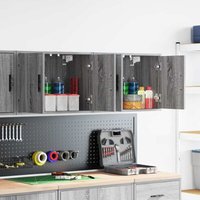 Garagen-Wandschränke 2 Stk. Grau Sonoma Holzwerkstoff Vidaxl Garagen-Wandschränke 2 Stk. Grau Sonoma Holzwerkstoff Vidaxl von VIDAXL