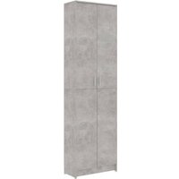 Garderobenschrank Betongrau 55x25x189 cm Holzwerkstoff vidaXL797403 von BONNEVIE