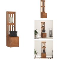 Garderobenständer sandens 45x40x159,5 cm Massivholz Kiefer - Garderobenständer - Flurbank - Flurgarderobe - Garderobe von VIDAXL