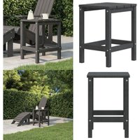 Garten Adirondack-Tisch Anthrazit 38x38x46 cm hdpe - Adirondack Tisch - Gartentisch - Outdoor Tisch - hdpe Tisch - Anthrazit - Home & Living von VIDAXL