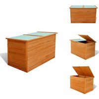 Vidaxl - Garten-Aufbewahrungsbox 126x72x72 cm Holz - Holz Gartenbox - Gartenaufbewahrung - Wetterfest - Tannenholz Box - Outdoor Möbel von VIDAXL