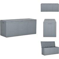 Garten-Aufbewahrungsbox 270 l Grau pp Rattan - Gartenbox - Aufbewahrungsbox - Outdoor Box - Wetterfest - UV-beständig Garten-Aufbewahrungsbox 270 l Grau pp Rattan - Gartenbox - Aufbewahrungsbox - Outdoor Box - Wetterfest - UV-beständig von VIDAXL