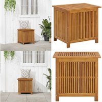 Garten-Aufbewahrungsbox 60x50x58 cm Massivholz Akazie - Holz Gartenbox - Gartenablage - Außenlagerung - Gartenorganisation - Werkzeugkasten - Home & von VIDAXL