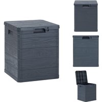 Garten-Aufbewahrungsbox 90 L Anthrazit - Gartenbox - Aufbewahrungsbox - Outdoor Möbel - Gartendekoration - Anthrazit von VIDAXL