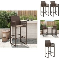 Vidaxl - Garten-Barhocker 2 Stk. Braun Poly Rattan - Gartenhocker - Barhocker - Outdoor Furniture - Gartenmöbel - Rattan Möbel Vidaxl - Garten-Barhocker 2 Stk. Braun Poly Rattan - Gartenhocker - Barhocker - Outdoor Furniture - Gartenmöbel - Rattan Möbel von VIDAXL