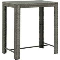 Garten-Bartisch,Garten-Stehtisch Grau 100x60,5x110,5 cm Poly Rattan vidaXL von BONNEVIE