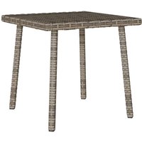 Vidaxl - Garten-Couchtisch Rechteckig Grau 40x40x37 cm Poly Rattan von VIDAXL