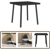 Vidaxl - Garten-Couchtisch Rechteckig Schwarz 40x40x37 cm Poly Rattan von VIDAXL