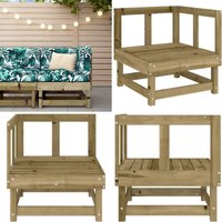 Garten-Ecksofa Imprägniertes Kiefernholz - Gartenecke - Holzsessel - Gartenlounge - Esszimmerset - Balkonmöbeln - Home & Living von VIDAXL