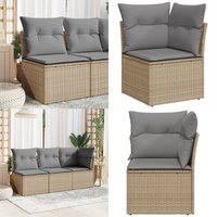 Garten-Ecksofa mit Kissen Beige Poly Rattan - Gartensofa - Ecksofa - Outdoor Möbel - Terrassenmöbel - Lounge Set - Home & Living Garten-Ecksofa mit Kissen Beige Poly Rattan - Gartensofa - Ecksofa - Outdoor Möbel - Terrassenmöbel - Lounge Set - Home & Living von VIDAXL