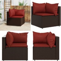 Garten-Ecksofa mit Kissen Braun Poly Rattan - Outdoor Möbel - Gartenmöbel - Lounge Set - Eckcouch - Rattan Couch - Home & Living Garten-Ecksofa mit Kissen Braun Poly Rattan - Outdoor Möbel - Gartenmöbel - Lounge Set - Eckcouch - Rattan Couch - Home & Living von VIDAXL