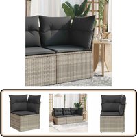 Garten-Ecksofa mit Kissen Hellgrau Poly Rattan - Gartenmöbel - Ecksofa - Outdoor Möbel - Terrassenmöbel - Lounge Set Garten-Ecksofa mit Kissen Hellgrau Poly Rattan - Gartenmöbel - Ecksofa - Outdoor Möbel - Terrassenmöbel - Lounge Set von VIDAXL