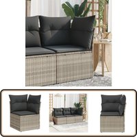 Garten-Ecksofa mit Kissen Hellgrau Poly Rattan - Gartenmöbel - Ecksofa - Outdoor Möbel - Terrassenmöbel - Rattan Gartenmöbel Garten-Ecksofa mit Kissen Hellgrau Poly Rattan - Gartenmöbel - Ecksofa - Outdoor Möbel - Terrassenmöbel - Rattan Gartenmöbel von VIDAXL
