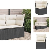 Garten-Ecksofa mit Kissen Schwarz Poly Rattan - Gartensofa - Ecksofa - Terrassenmöbel - Outdoor Möbel - Lounge Set Garten-Ecksofa mit Kissen Schwarz Poly Rattan - Gartensofa - Ecksofa - Terrassenmöbel - Outdoor Möbel - Lounge Set von VIDAXL