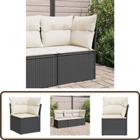 Garten-Ecksofa mit Kissen Schwarz Poly Rattan - Gartensofa - Ecksofa - Terrassenmöbel - Outdoor Möbel - Lounge Set Garten-Ecksofa mit Kissen Schwarz Poly Rattan - Gartensofa - Ecksofa - Terrassenmöbel - Outdoor Möbel - Lounge Set von VIDAXL