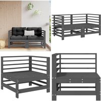 Garten-Ecksofas 2 Stk. Grau Massivholz Kiefer - Gartensorgsofa - Eckcouch - Gartenmöbeln - Kiefernholzmöbel - Rattan Möbel - Home & Living Garten-Ecksofas 2 Stk. Grau Massivholz Kiefer - Gartensorgsofa - Eckcouch - Gartenmöbeln - Kiefernholzmöbel - Rattan Möbel - Home & Living von VIDAXL