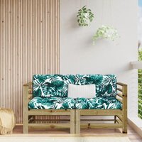 Garten-Ecksofas 2 Stk. Kiefernholz Imprägniert - Vidaxl von VIDAXL