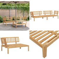 Garten-Ecksofas aus Paletten 2 Stk. Massivholz Akazie - Gartenmöbel - Eckbank - Lounge Set - Holz Möbel - Akazienholz - Home & Living von VIDAXL