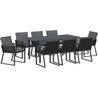 Garten Essgruppe 9 pcs Anthrazit Stahl und Poly-Rattan Vidaxl Garten Essgruppe 9 pcs Anthrazit Stahl und Poly-Rattan Vidaxl von VIDAXL