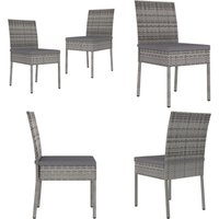 Garten-Essstühle 2 Stk. Poly Rattan Grau - Gartensessel - Poly Rattan Sessel - Outdoor Möbel - Gartenmöbel Set - Esszimmerstühle - Home & Living Garten-Essstühle 2 Stk. Poly Rattan Grau - Gartensessel - Poly Rattan Sessel - Outdoor Möbel - Gartenmöbel Set - Esszimmerstühle - Home & Living von VIDAXL