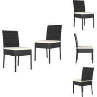 Garten-Essstühle 2 Stk. Poly Rattan Schwarz - Gartensessel - Rattan Sessel - Outdoor Möbel - Balkonmöbel - Gartenstühle Garten-Essstühle 2 Stk. Poly Rattan Schwarz - Gartensessel - Rattan Sessel - Outdoor Möbel - Balkonmöbel - Gartenstühle von VIDAXL