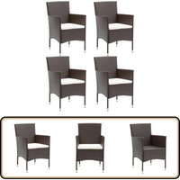 Garten-Essstühle 4 Stk. Poly-Rattan Braun - Gartenstühle - Esszimmerstühle - Outdoor Möbel - Balkonmöbel - Rattan Möbel Garten-Essstühle 4 Stk. Poly-Rattan Braun - Gartenstühle - Esszimmerstühle - Outdoor Möbel - Balkonmöbel - Rattan Möbel von VIDAXL